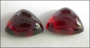 GARNET, ALMANDINE, DESIGNER CABOCHON PAIR (Africa) � 7.39 ct. T.W. 